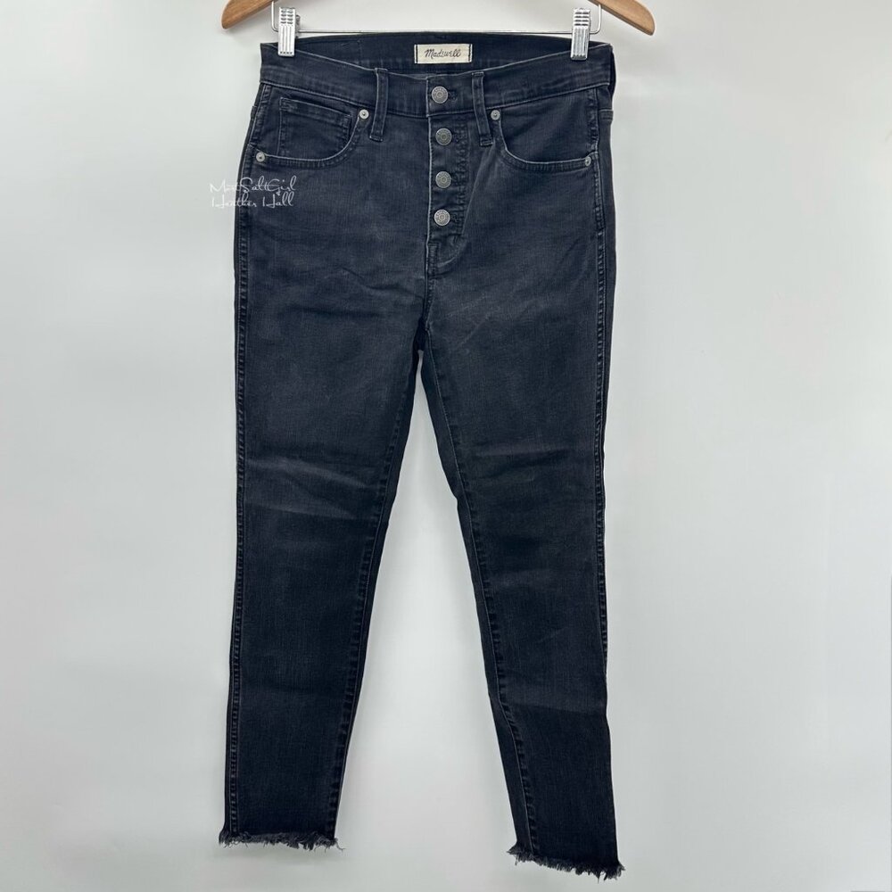 Madewell 10" High-Rise Skinny Black Jeans Size 27